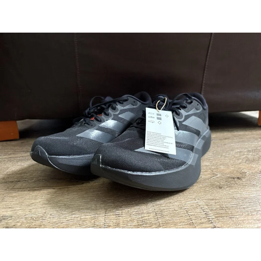 Adidas Adizero Evo SL Running Shoe Black Womens Sz 11 KI1899